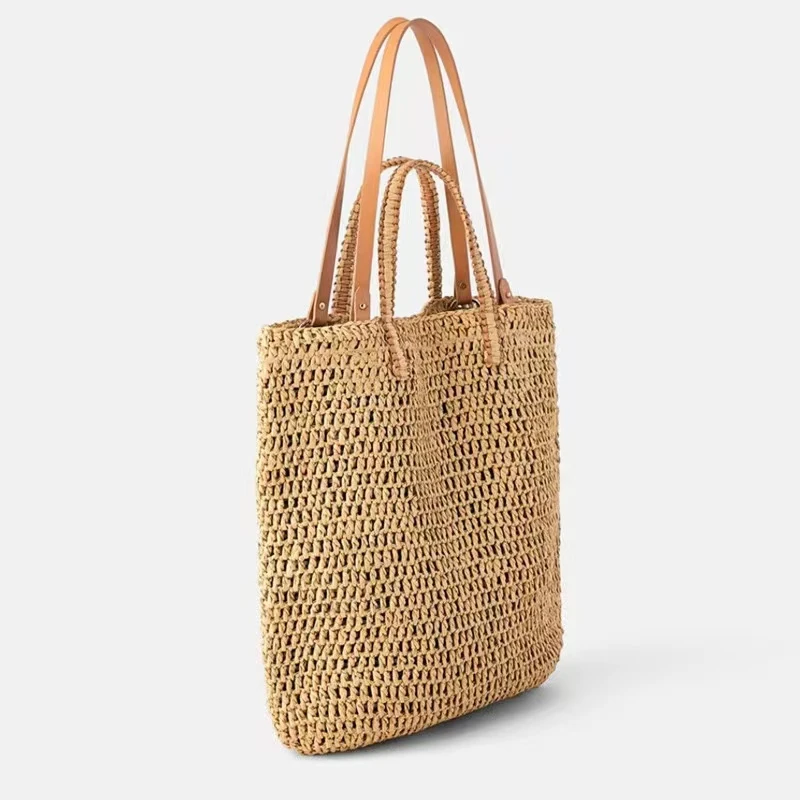 【迪曼• 定制】夏日镂空手提单肩两用编织包