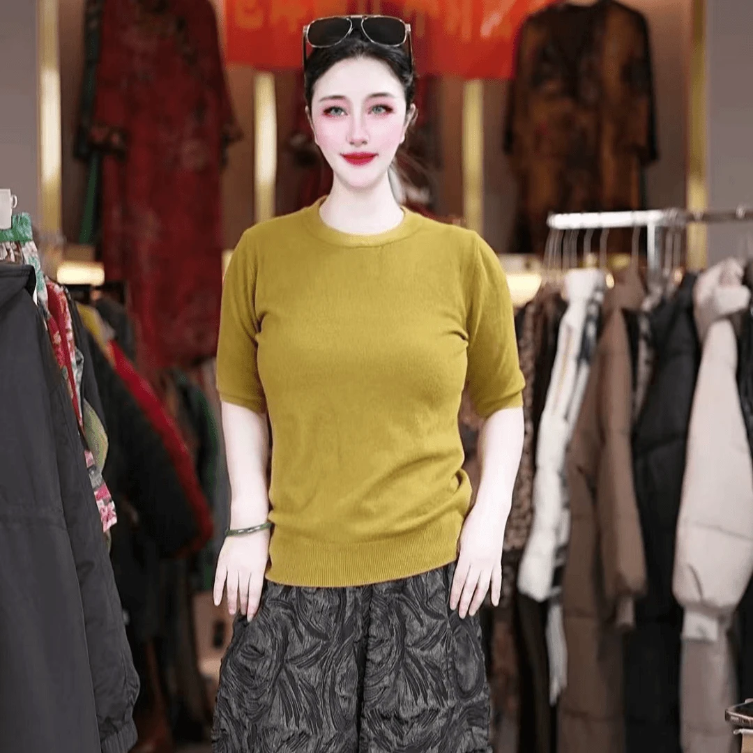 【针织衫】百搭时尚潮流休闲气质显瘦轻奢女款针织衫2171