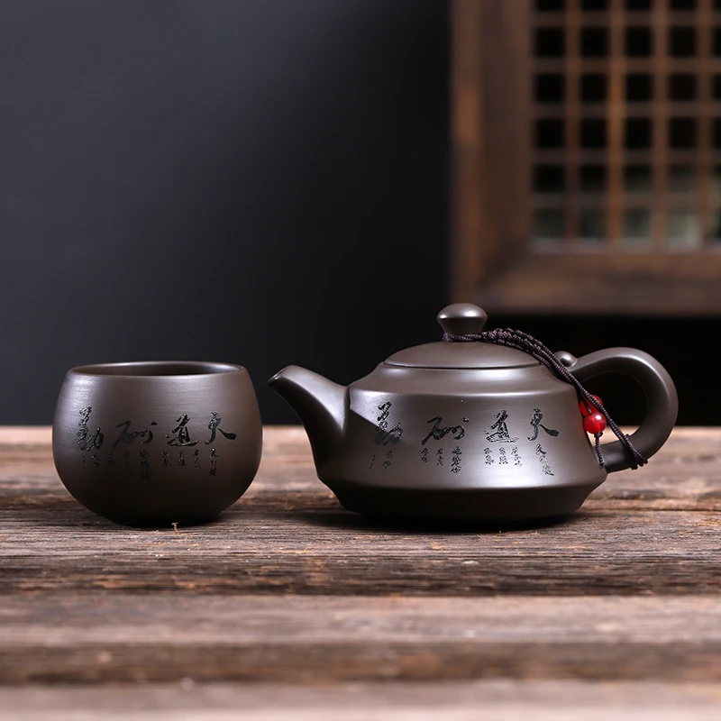 宜兴紫砂壶原矿紫砂手工紫砂壶吉祥壶220ml茶壶正宗紫砂壶茶具
