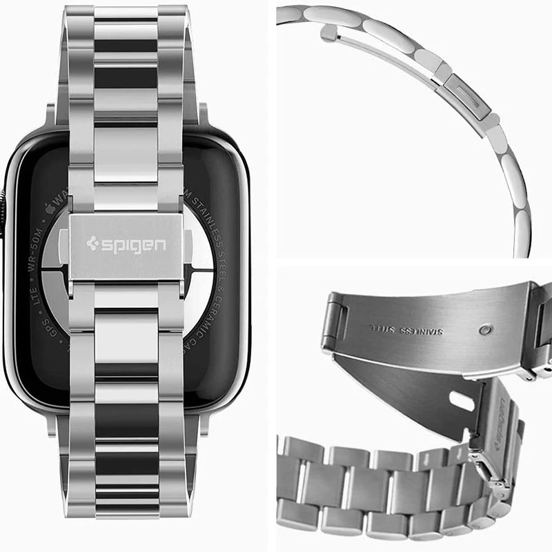 SpigenWatch9手表带iwatch8/7/6/5/ 代Ultra 49mm表带45mm钢表带