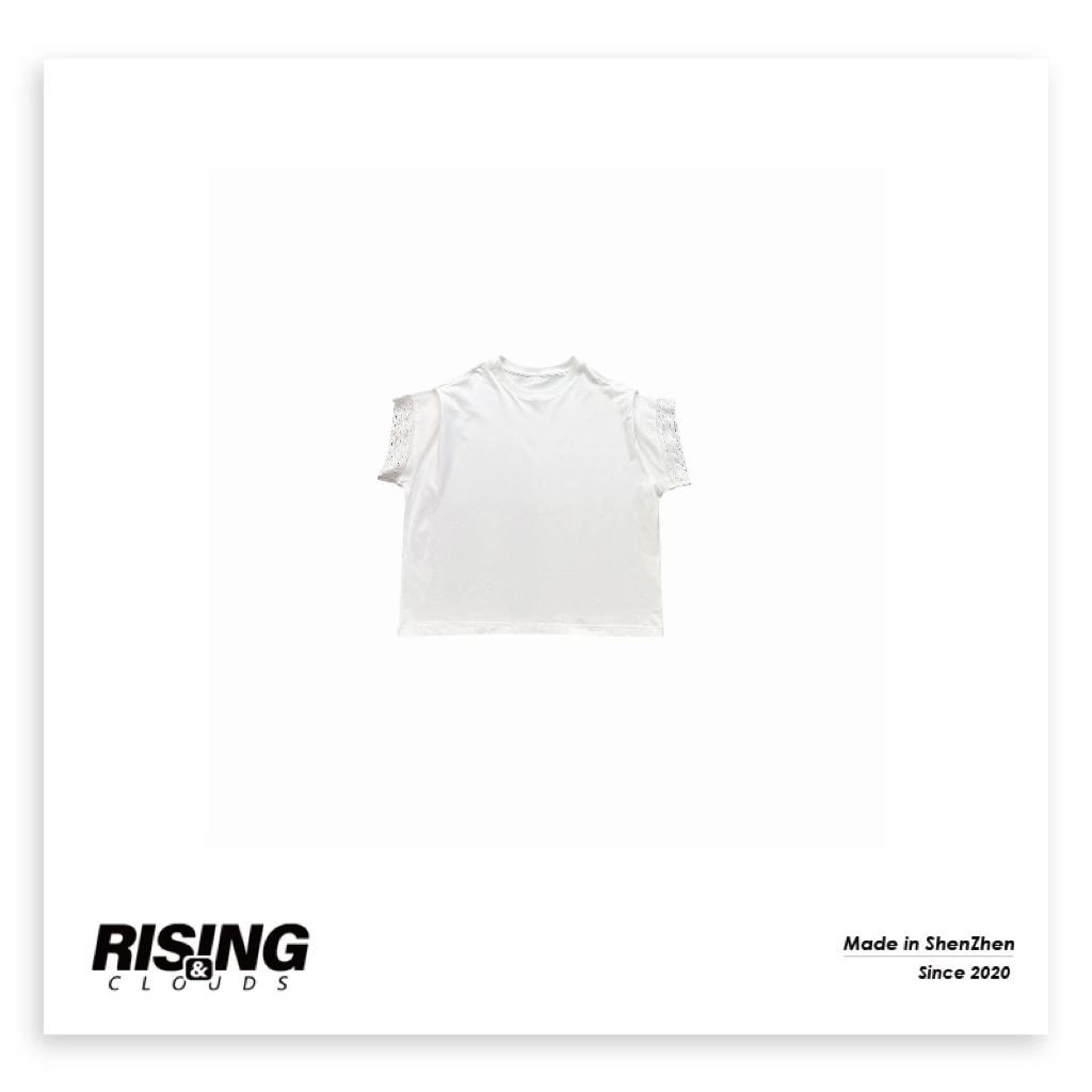 RISING&CLOUDS【小云姐】深圳南油显瘦花边短袖050259