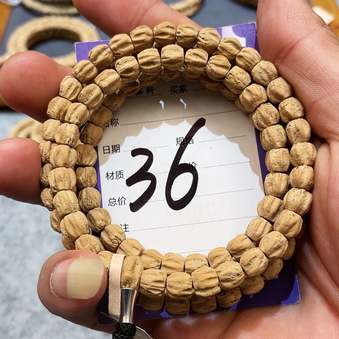 柏香籽/百香籽吊坠热振满棱6mm大➕高桩桩龙脊