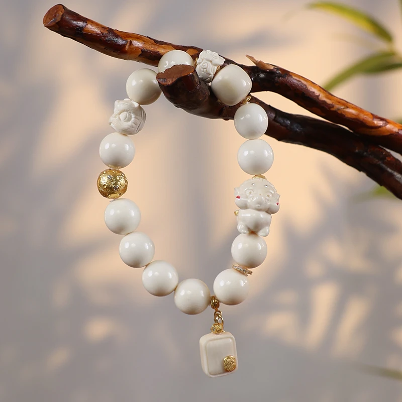 【祥瑞丰年】猛犸牙原创设计麒麟手串情侣百搭款