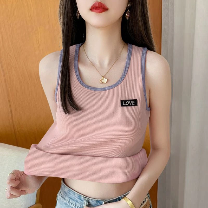 夏季新款高档冰丝内衣背心女吊带外穿无袖打底衫修身内搭上衣女款