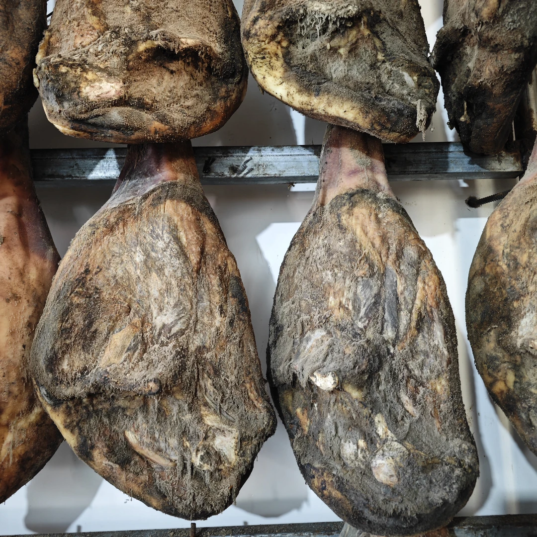 【现场称重高品质土猪老火腿】高海拔腌制，土房子发酵才够味。