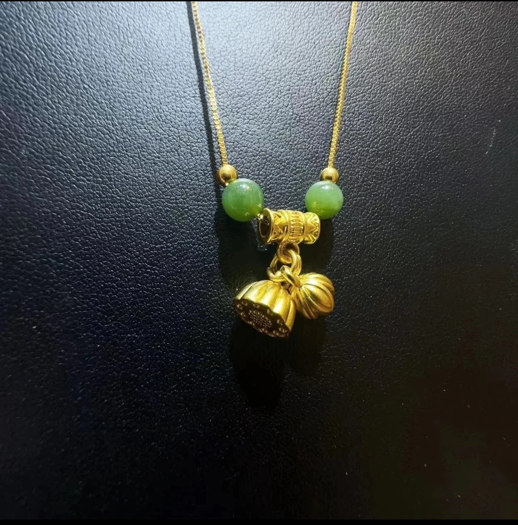 足金999金珠极光绿二世欢赠证书礼盒G02
