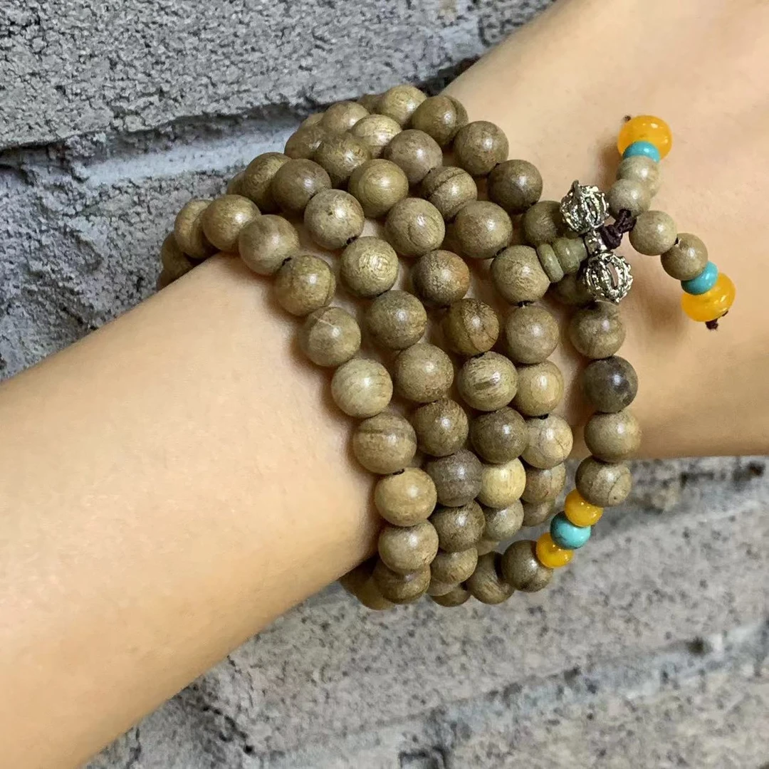 福利款金丝楠木手串多圈