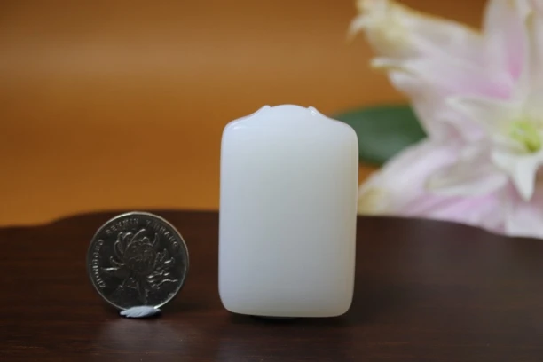 【瑜明堂】高品质和田白玉平安无事牌35牌男士