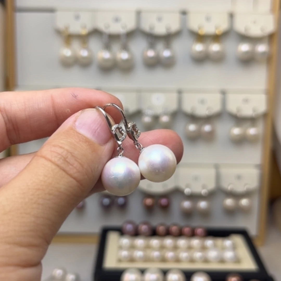 【闪购商品】淡水珍珠耳饰银S925镶嵌勿**心o 02
