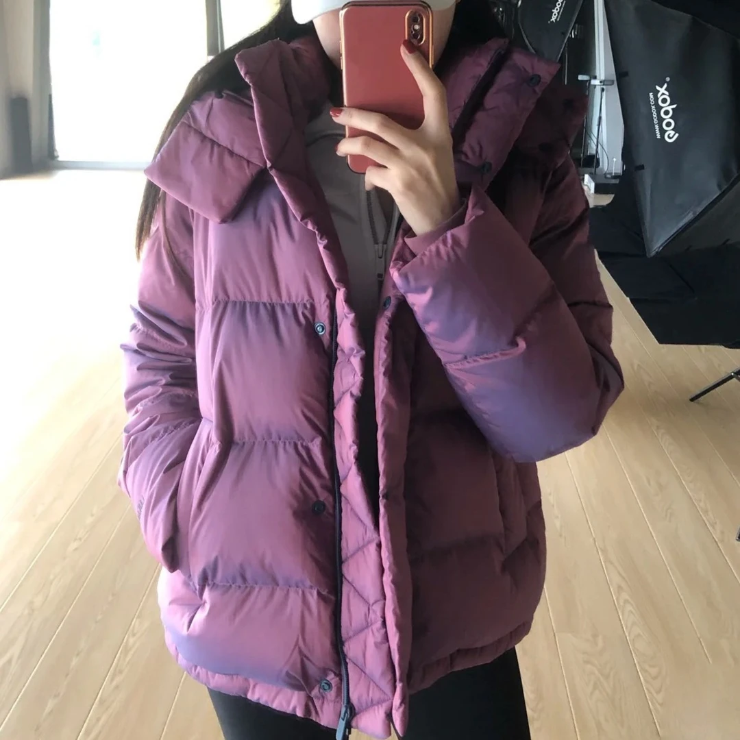 lulu同款WunderPuff防风防水加厚保暖连帽休闲鸭绒羽绒服瑜伽外套