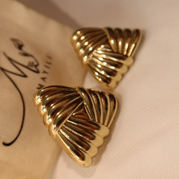 铜合金耳饰 欧美小众百搭设计款耳环