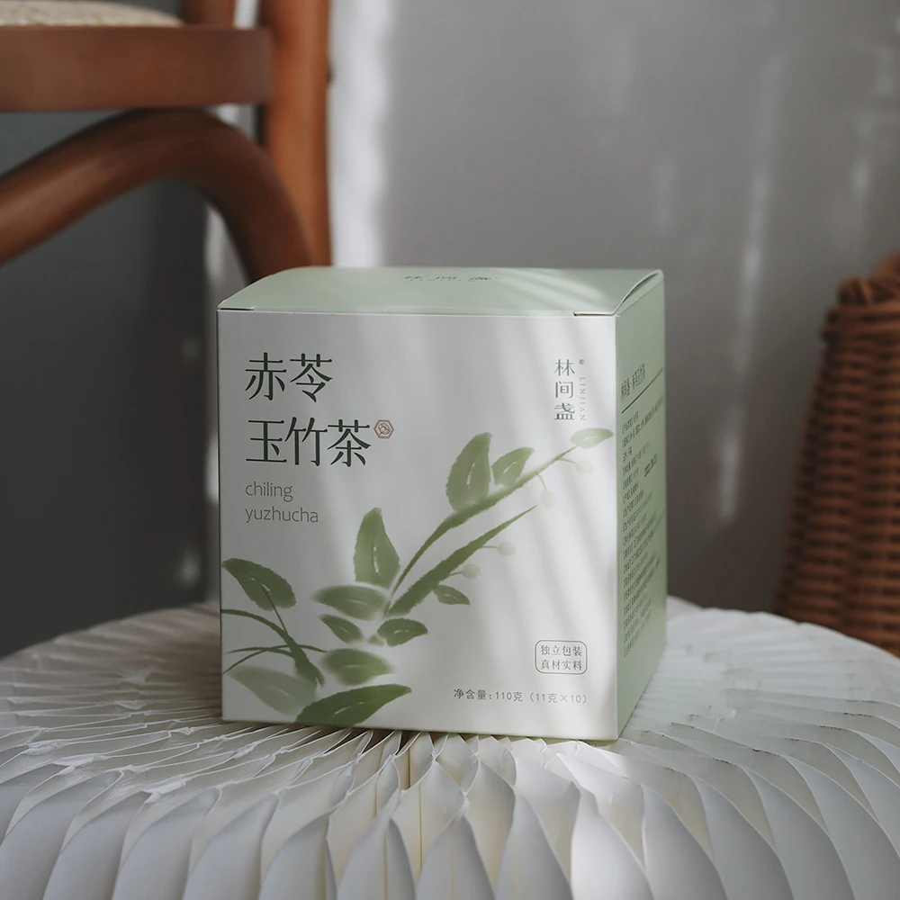 林间盏赤苓玉竹茶 赤小豆白扁豆茯苓玉竹玫瑰 每一口都是暖暖的