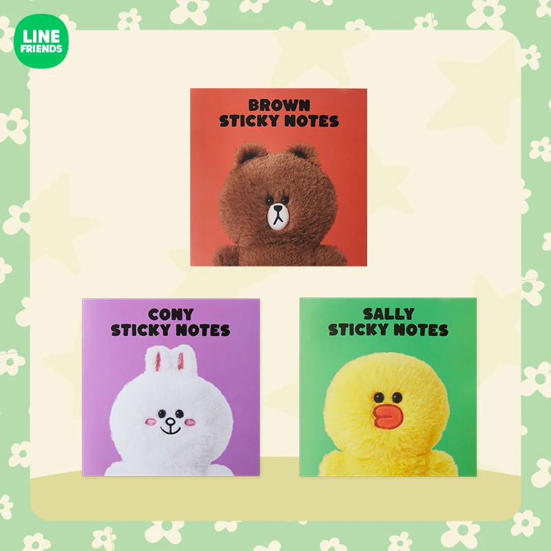 LINE FRIENDS STEADY系列 便利贴组合便签纸备忘录卡通