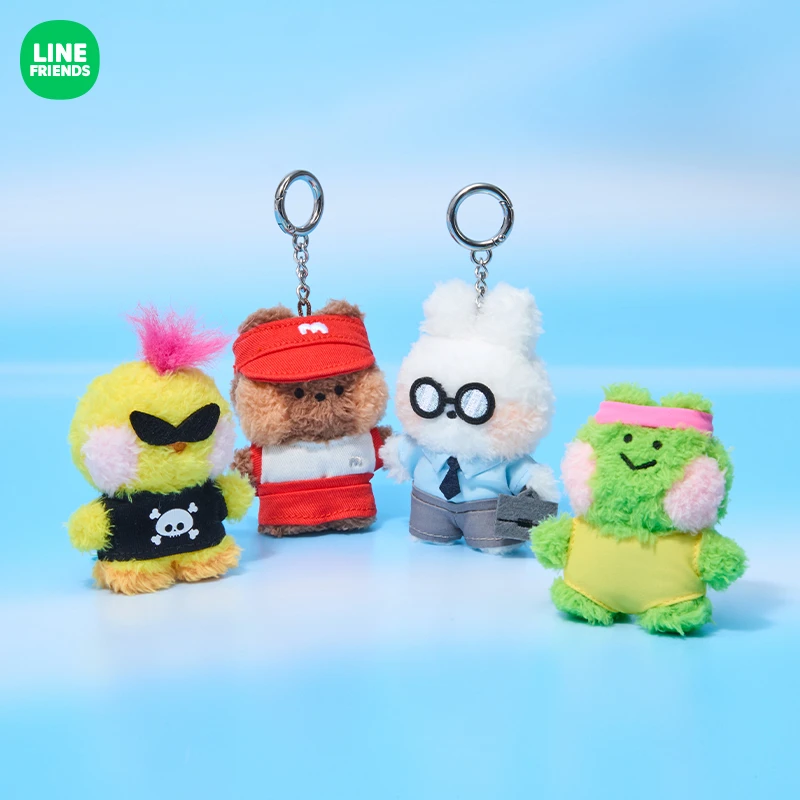 minini WORLD系列 毛绒钥匙扣 LINE FRIENDS