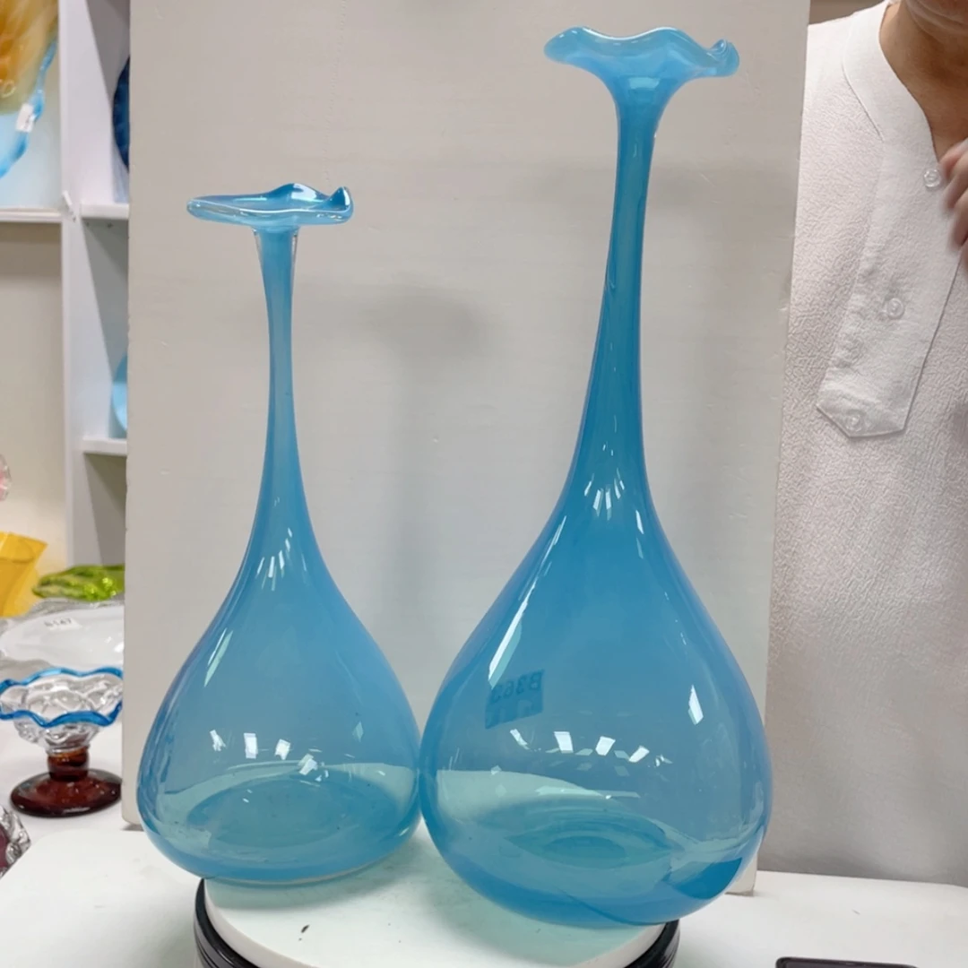 【闪购商品】一对 手工艺术花瓶摆件 高35 .43