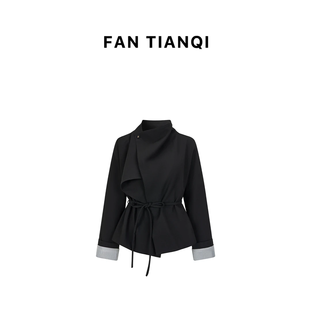 FAN TIANQI【摩登女郎】立领短款摩登外套FYOT40824