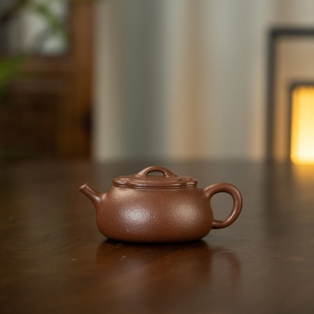 陈洁 海棠 桃花泥 155cc 家用紫砂壶茶壶