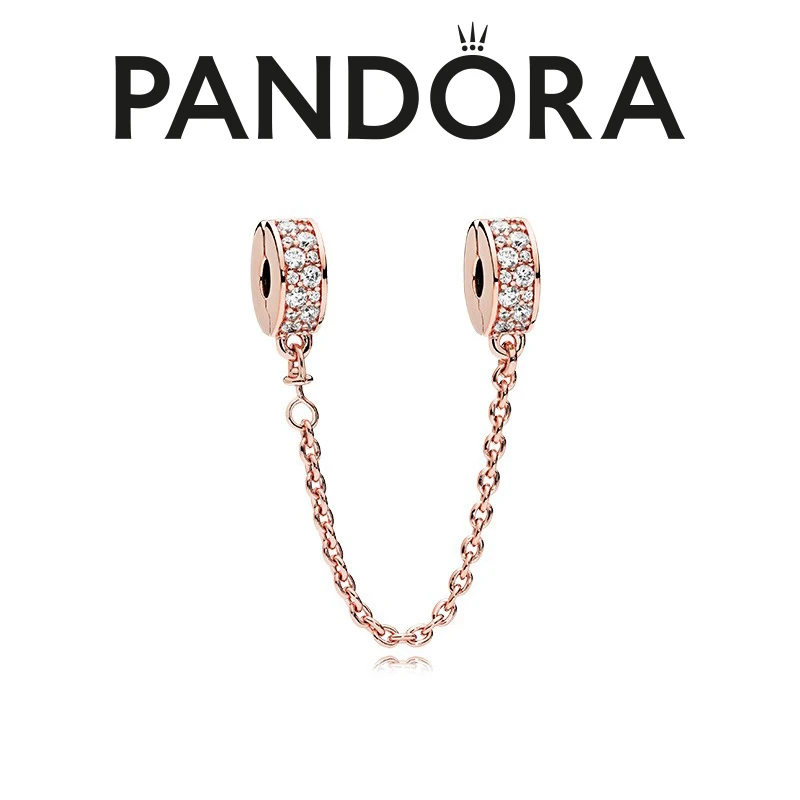 PANDORA/潘多拉 925银银制品 个性轻奢闪烁优雅 安全链
