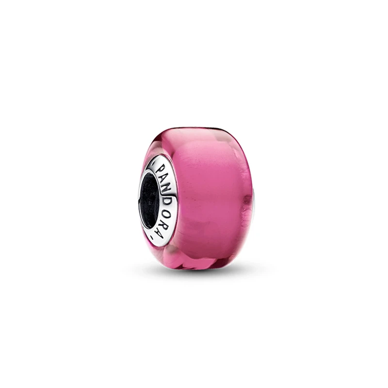 PANDORA/潘多拉 925银银制品 粉色迷你玻璃串饰个性百搭氛围感