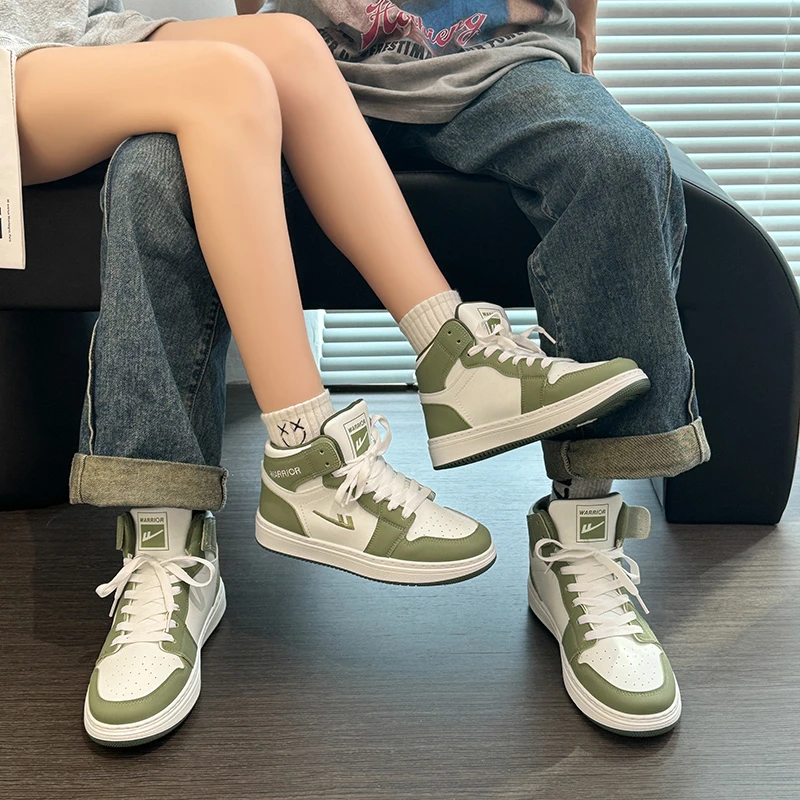 回力男鞋情侣高帮鞋厚底板鞋休闲运动鞋春季百搭学生ins潮流白鞋