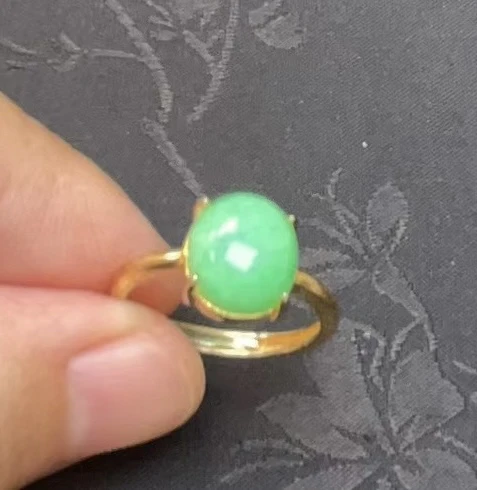 翡翠蛋面戒指戒指