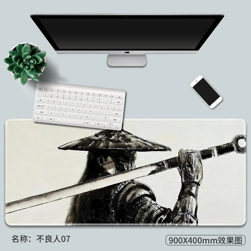 画江湖之不良人超大号鼠标垫防滑垫加厚锁边电竞游戏桌垫键盘垫