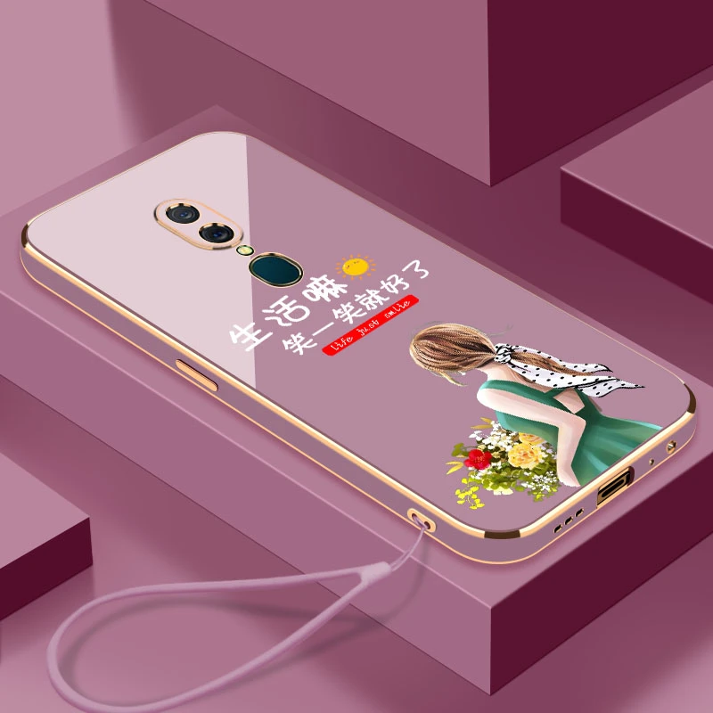 电镀笑一笑OPPOA9/A9X手机壳硅胶防摔软壳【镜头保护+送挂绳】