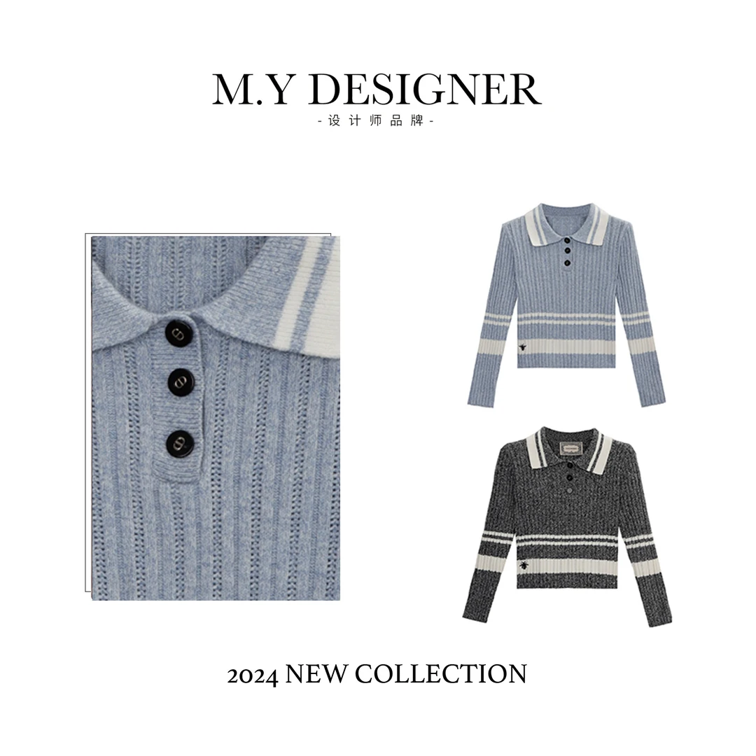 冬季美拉德色系时尚港风、复古新款毛衣LY4590