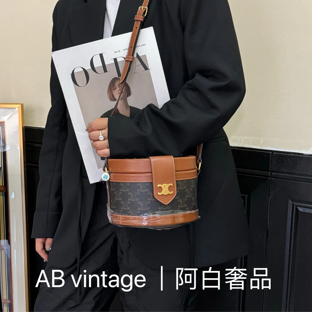 95新 Celine/思琳 阿白奢品/思琳 凯旋门 饭盒包