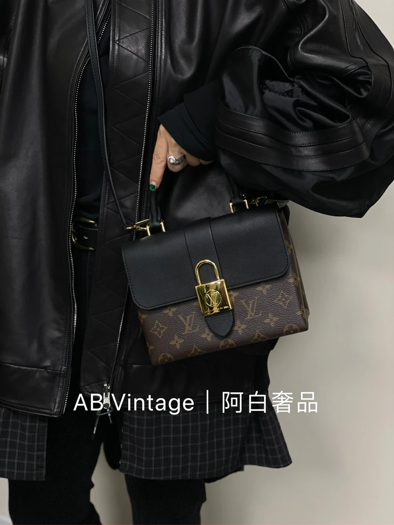 95新 LouisVuitton/路易威登 阿白奢品LV locky bb 单肩包