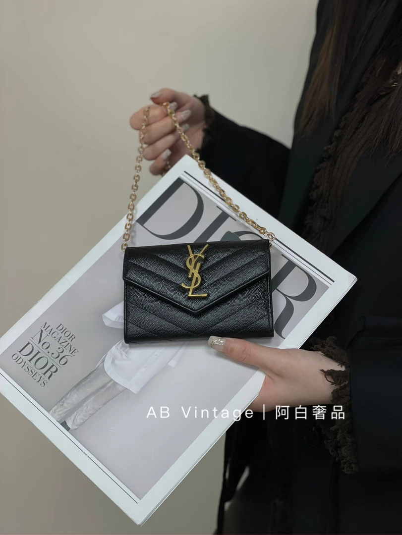 95新 YSL/圣罗兰 阿白奢品｜ysl钱包