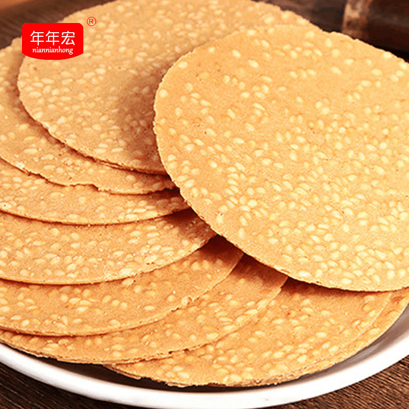 1000克香脆芝麻片营养早餐厂家居家旅行传统糕点休闲零食酥脆薄脆