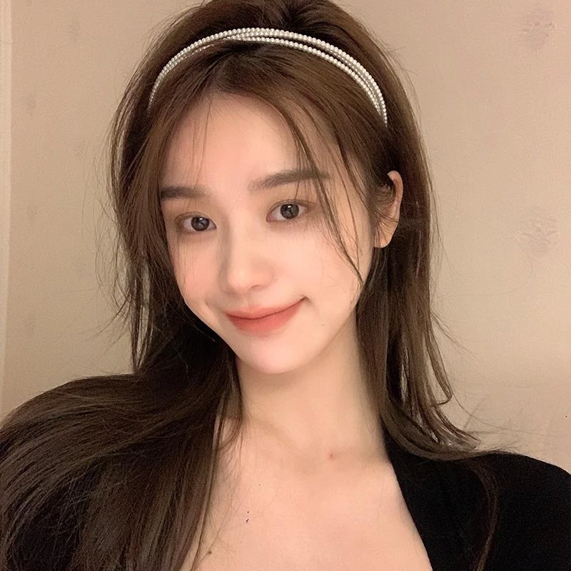 珠珠发箍复古法式森系超仙头箍网红2024年新款外出压发卡发带饰品