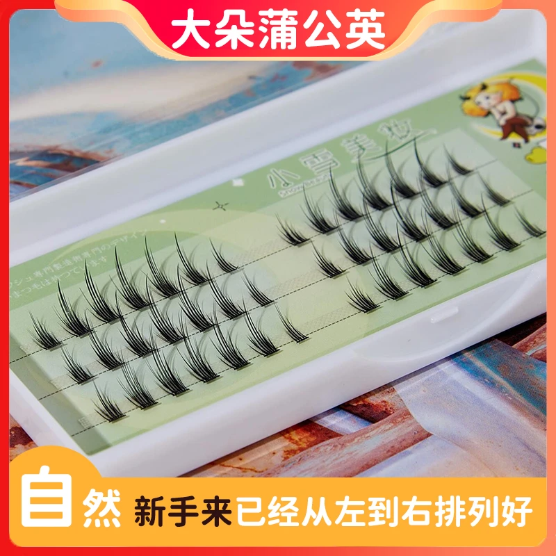 自然恶魔假睫毛仙子分段式毛仿真嫁接cos漫画眼单簇假眼睫毛C翘
