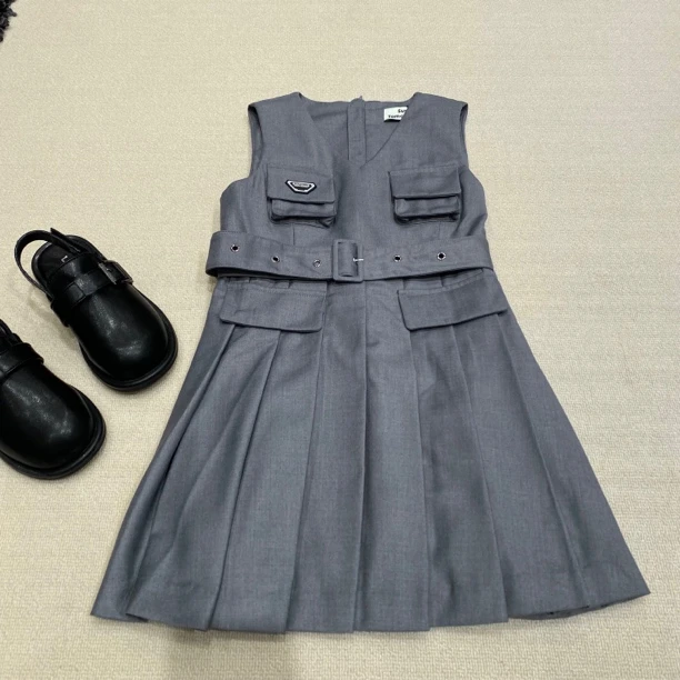 12282/12285高端童装时尚百搭新款连衣裙B5-5-4(身高➕10)