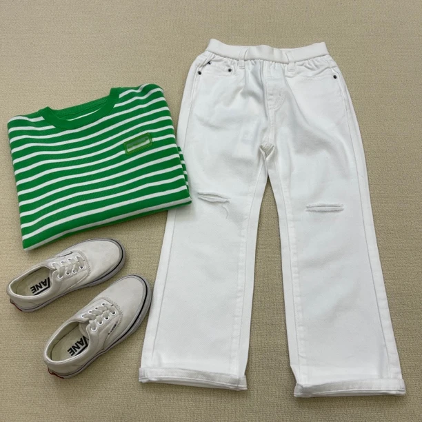 12536高端儿童春款时尚牛仔长裤 C19-2-1