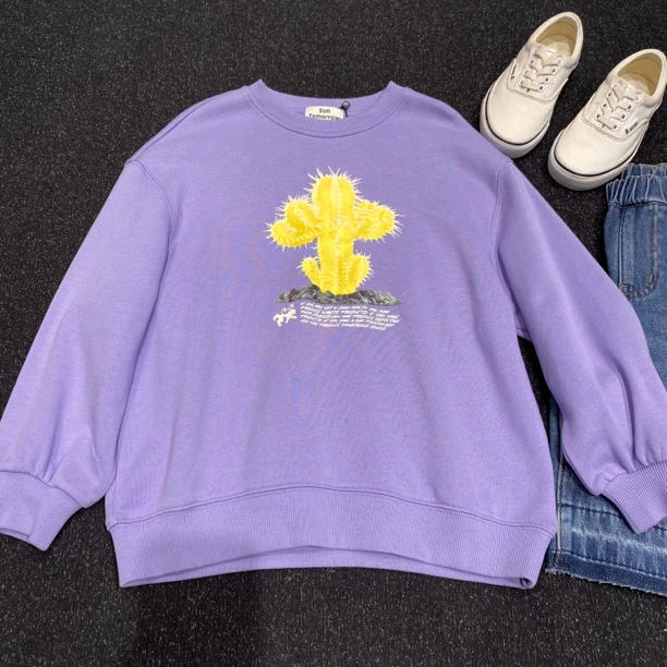 10197高端童装时尚百搭新品时尚圆领卫衣B18-4-1