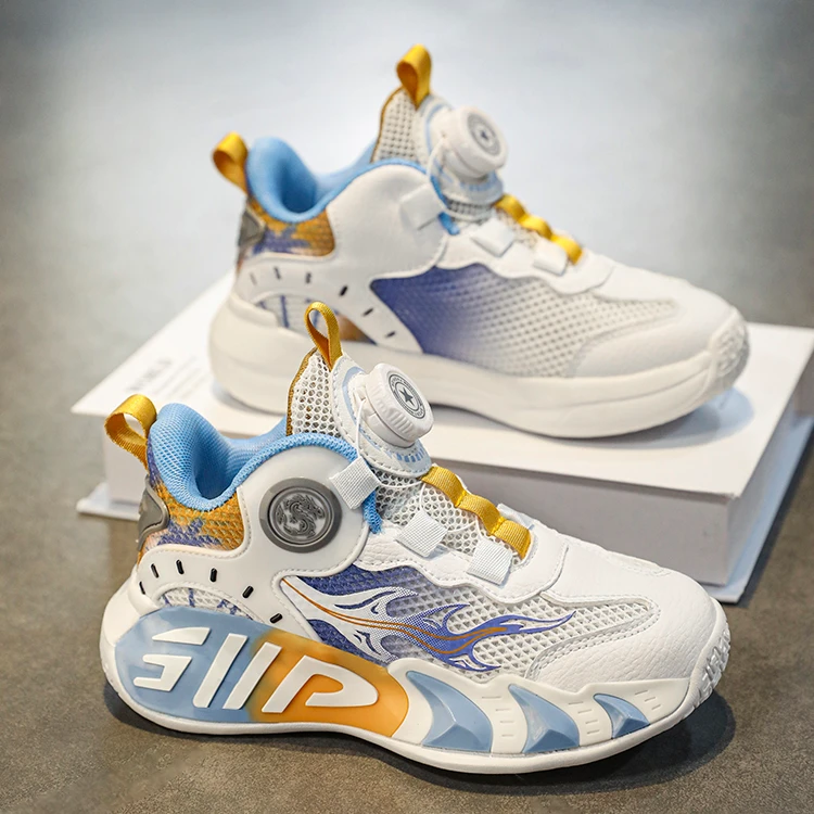 科比男童篮球鞋2025夏季新款儿童运动鞋男孩网面球鞋小学生单网鞋