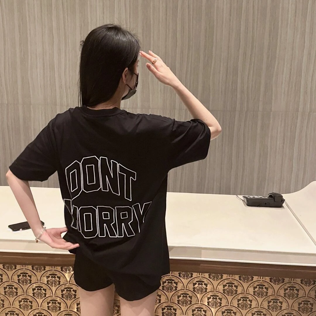 全新未使用 Givenchy/纪梵希 重工刺绣字母时尚休闲短袖T恤100804