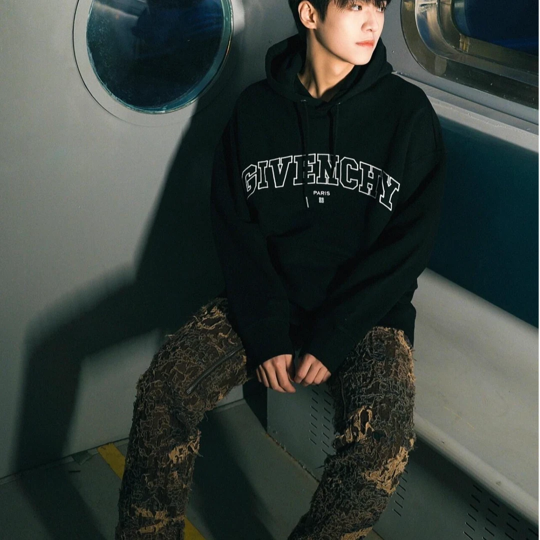 全新未使用 Givenchy/纪梵希 男士经典时尚字母连帽卫衣101852