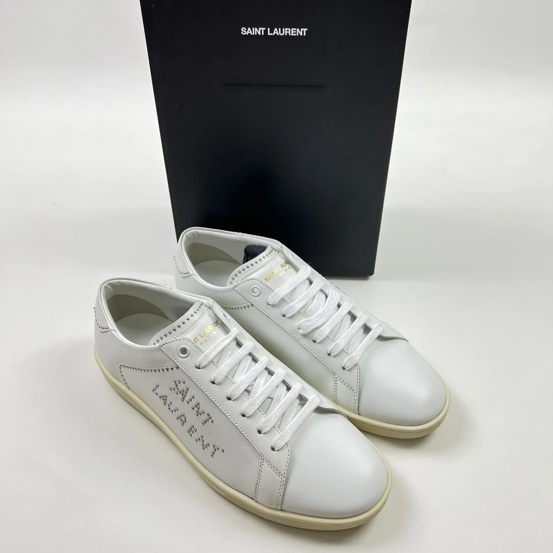 全新未使用 YSL/圣罗兰 Saint Laurent低帮系带男士时尚板鞋