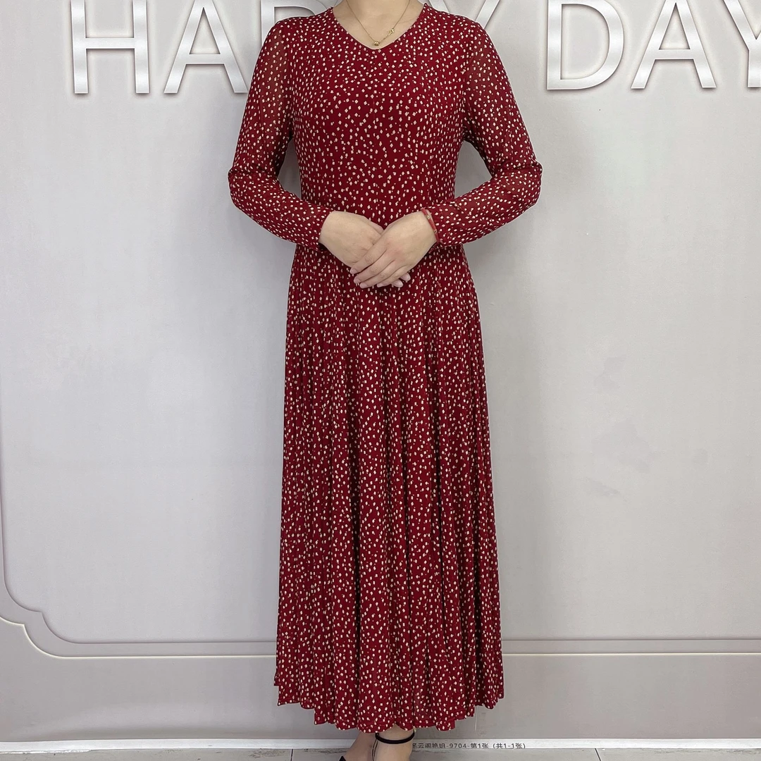 【艳姐服饰】波点连衣裙3338