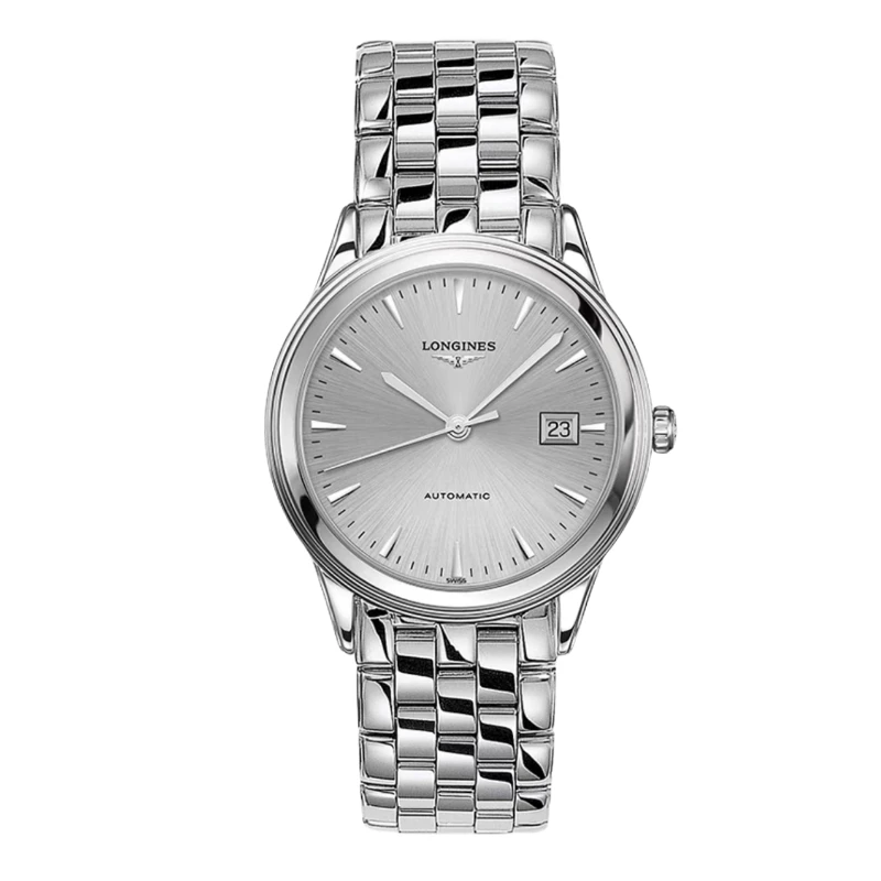 99新 Longines/浪琴 大颂名品/军旗/表径35.6/机械男表/灰盘