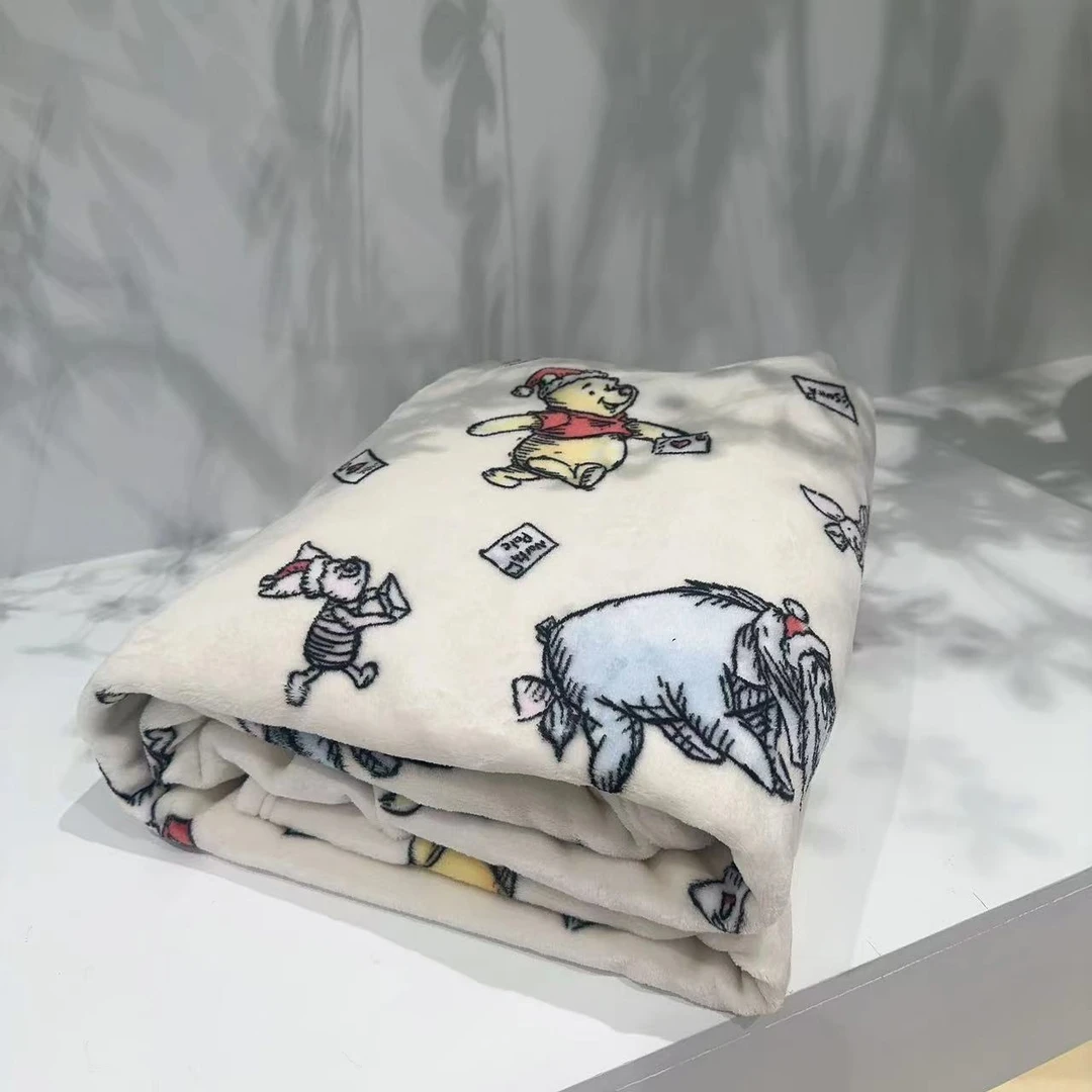 Fugari【牛奶绒双面毯】180*200维尼熊加厚盖毯，毯子w-bh016