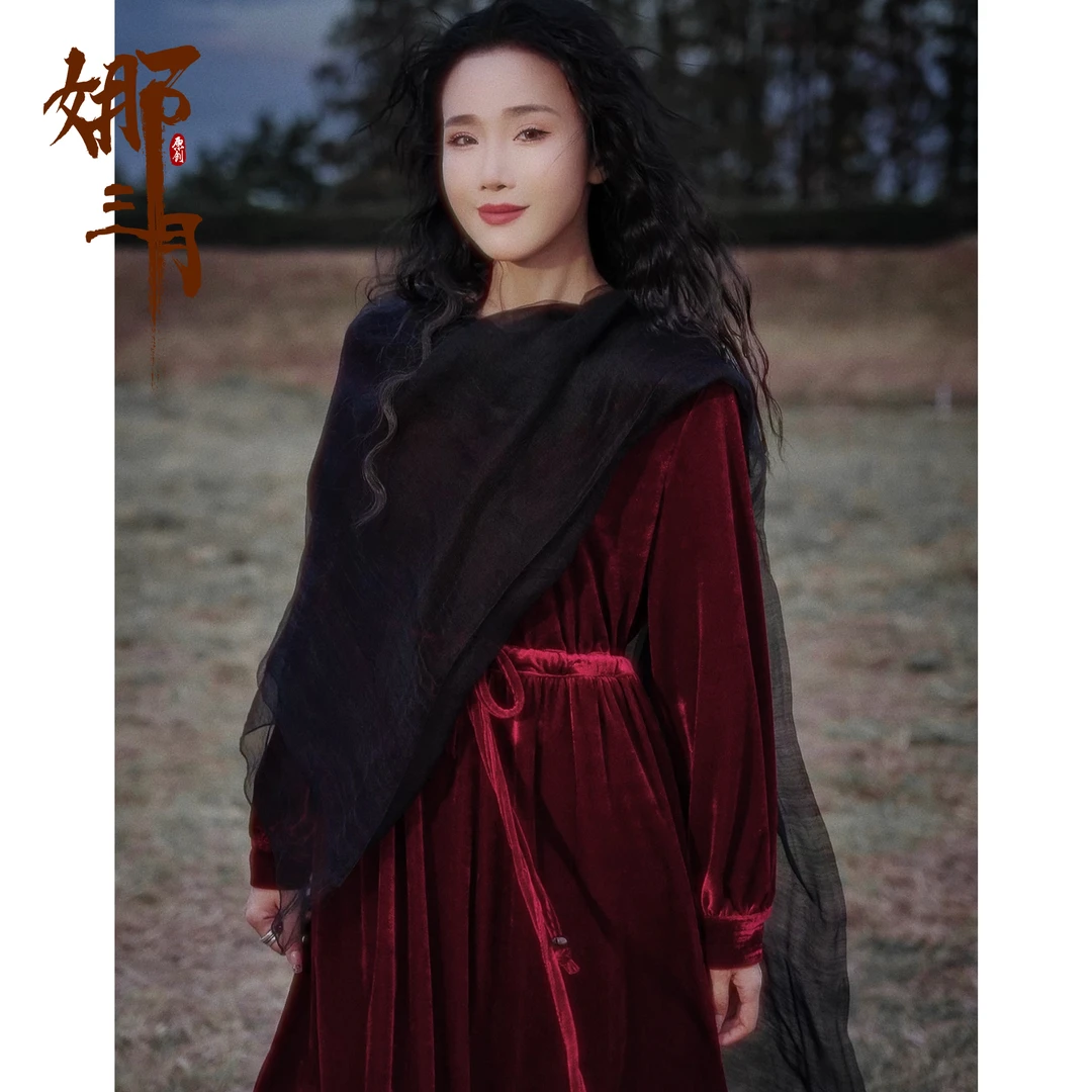 娜三月［草木染］小青24年原创百搭女神长裙连衣裙30036女装连衣