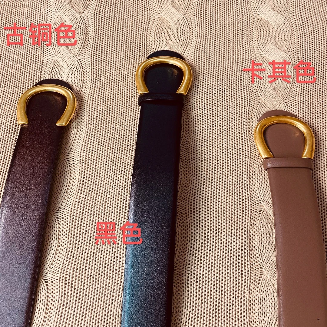 娜三月【大宝推荐】小青复古欧范宽腰带百搭必备皮带时尚高档XY