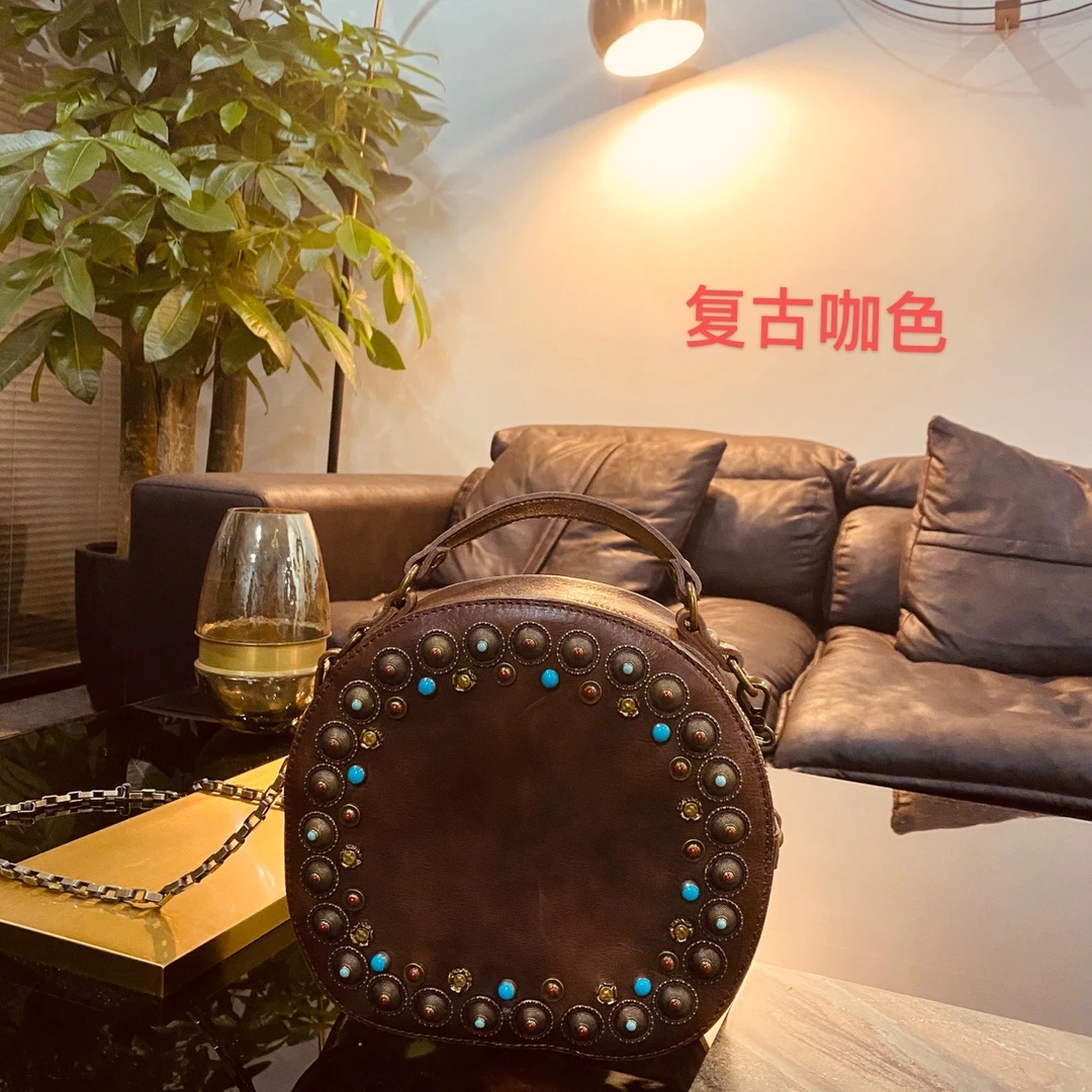 娜三月【大宝推荐】复古链条尼泊尔手工包包单肩包时尚单肩百搭XY