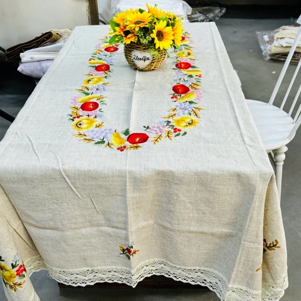 M311  毛线绣桌布150*220cm