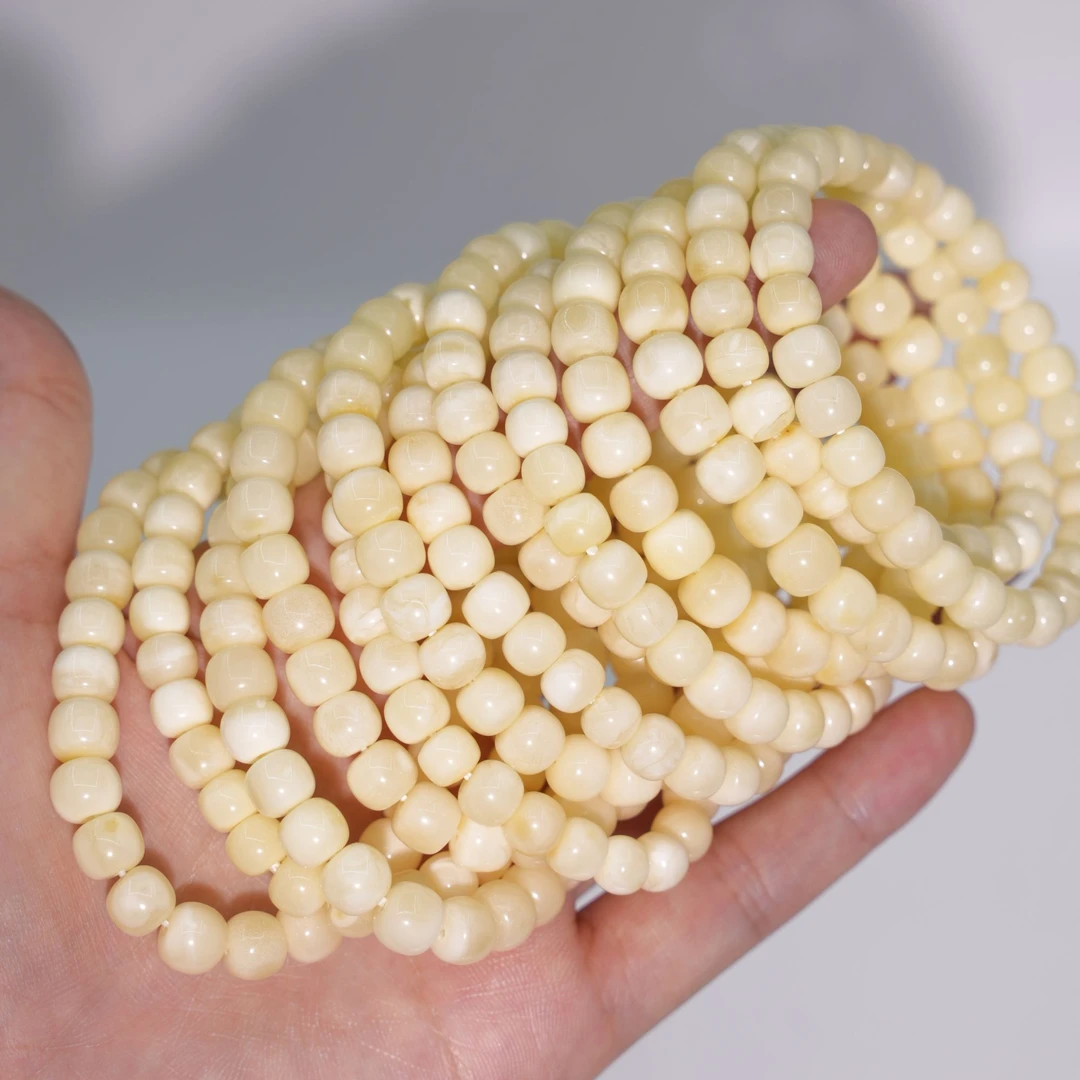 6-7mm白蜡老型珠手串JQY2728912-多样性发一件