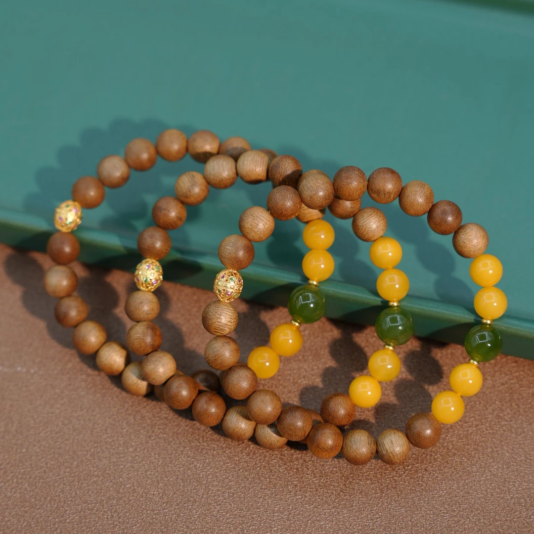 蜜蜡DIY圆珠手串-JZF2517801多样性发一件